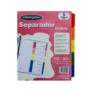 Separador c/5 Divisiones Wilson Jones