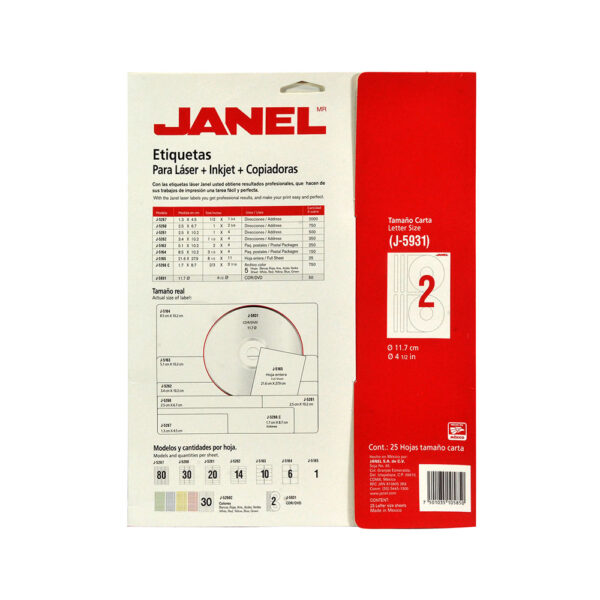 Etiquetas CD Janel