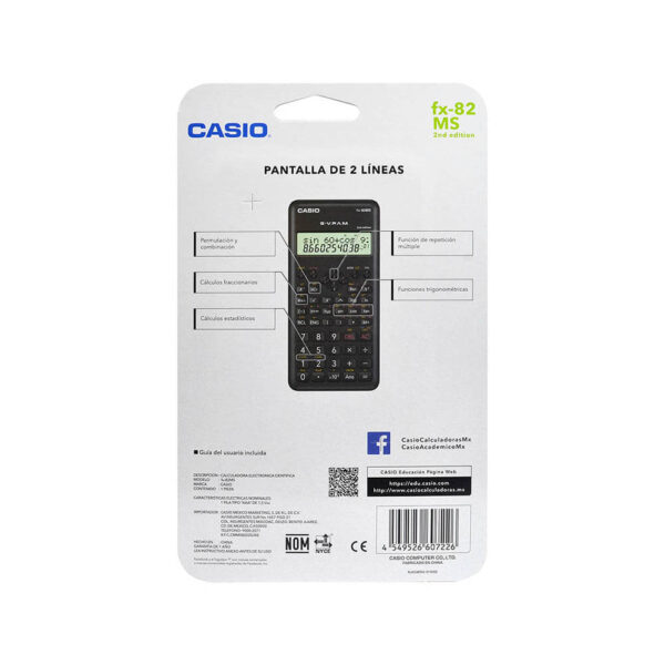 Calculadora Casio cientifica FX 82ms