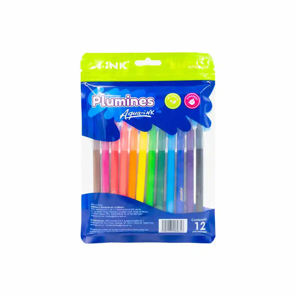 Plumones de Agua A ink