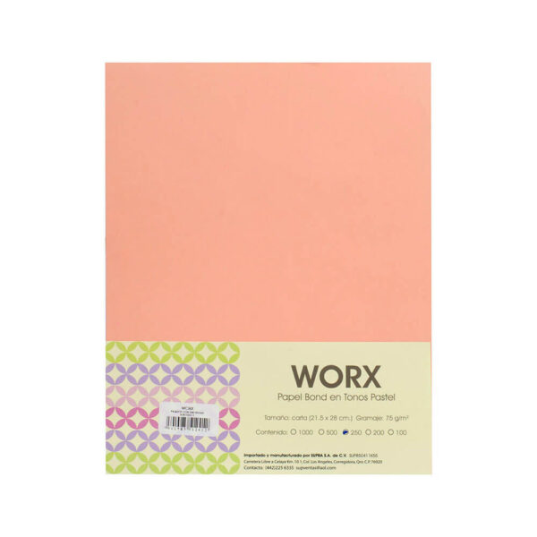 Papel Work tamaño carta pastel