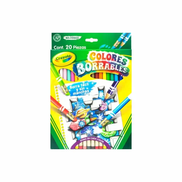 Colores Crayola borrables