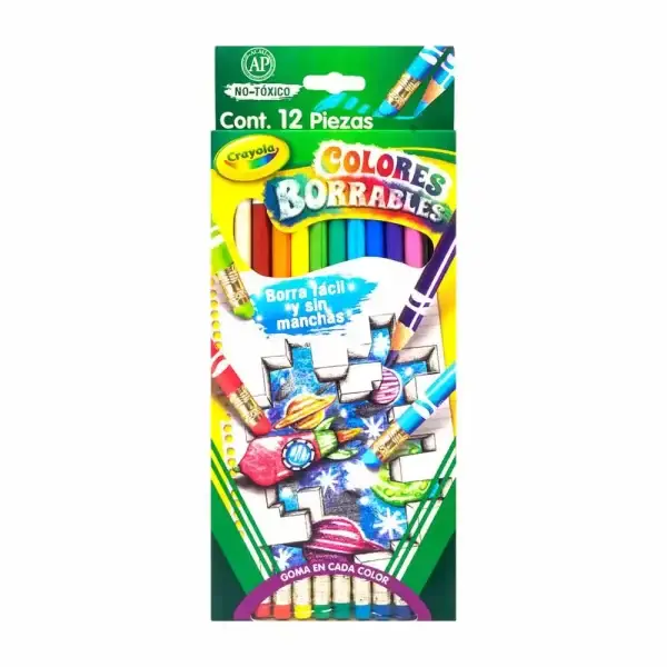 Colores Crayola borrables