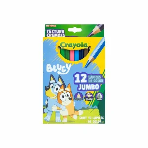 Lápices de Color Crayola Bluey Jumbo 12 Colores