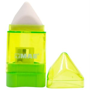Sacapuntas con goma