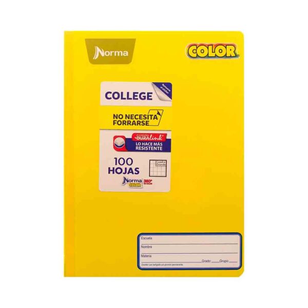 Cuaderno Norma cosido college