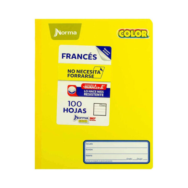 Cuaderno frances cosido doble raya Norma