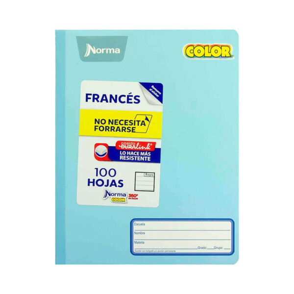 Cuaderno frances cosido doble raya Norma