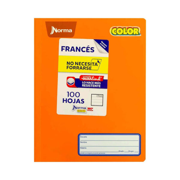 Cuaderno frances cosido doble raya Norma