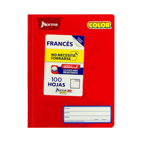 Cuaderno frances cosido raya Norma