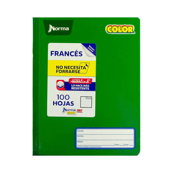 Cuaderno frances cosido doble raya Norma