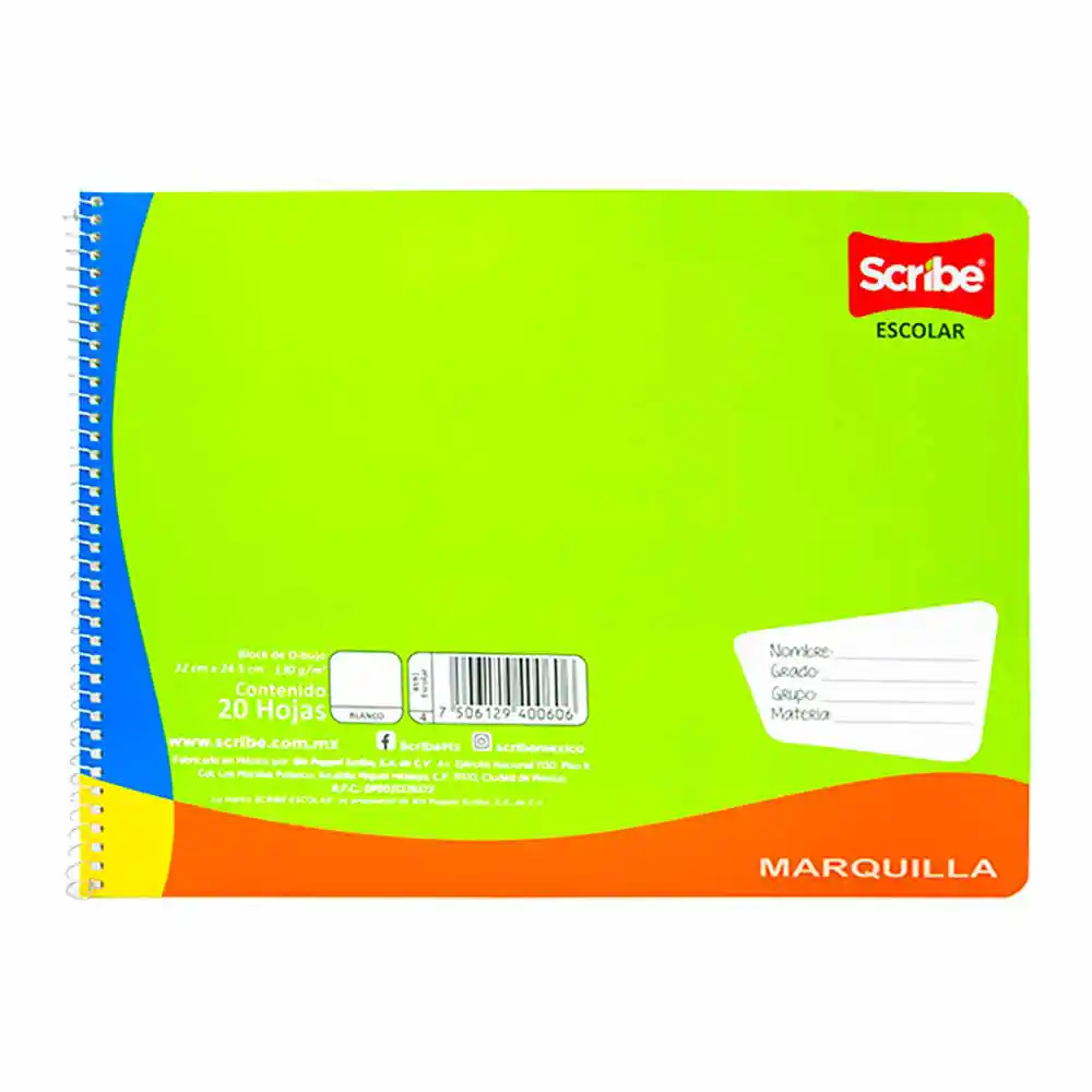 Cuaderno de Dibujo Marquilla Scribe