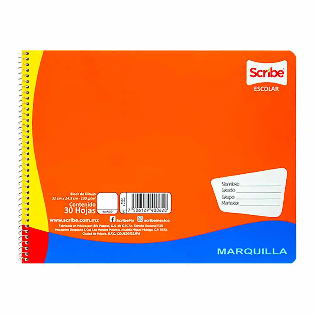 Cuaderno de Dibujo Marquilla Scribe