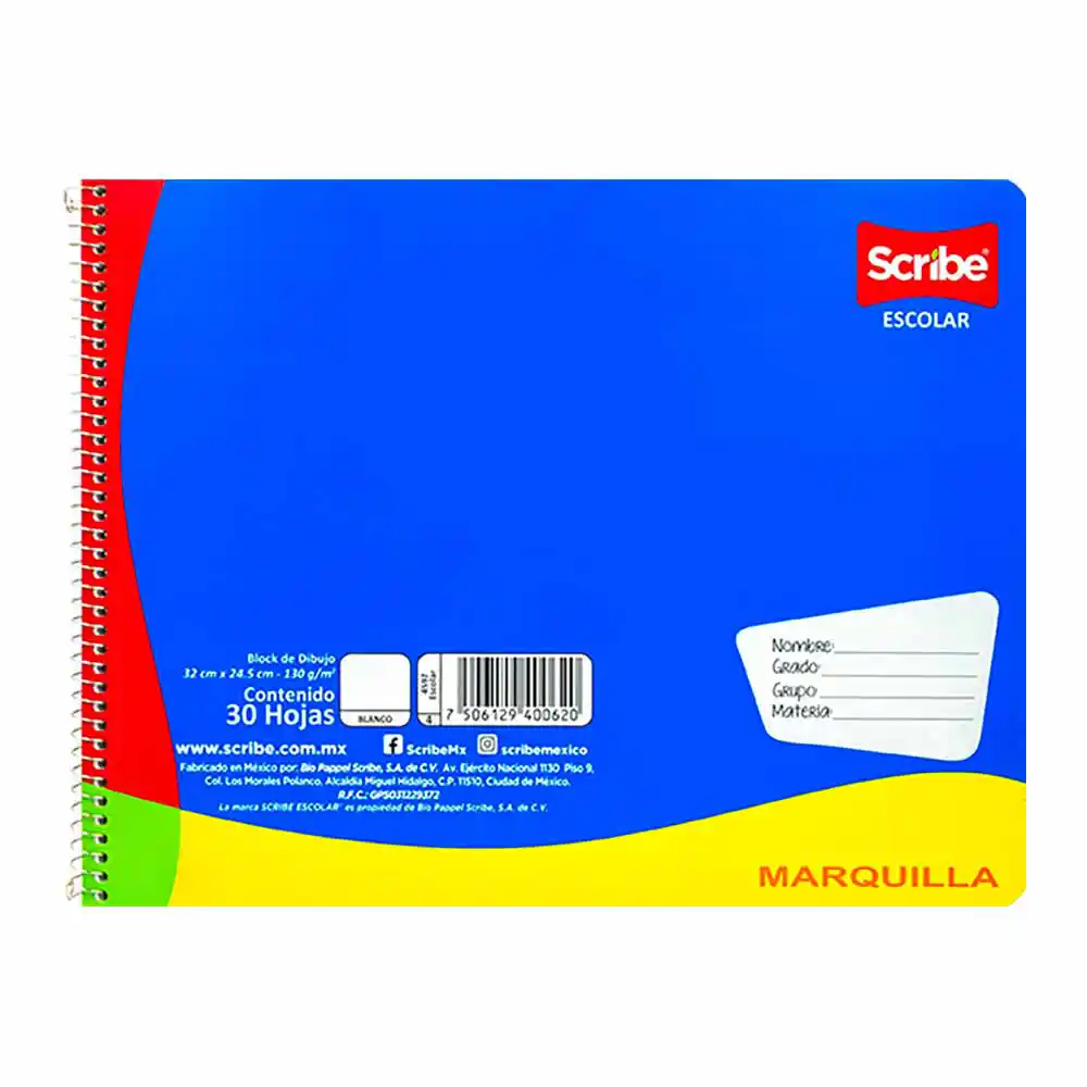 Cuaderno de Dibujo Marquilla Scribe