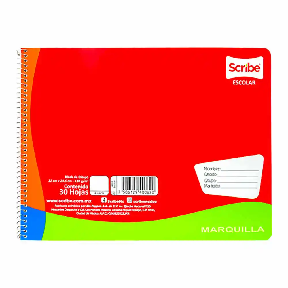 Cuaderno de Dibujo Marquilla Scribe