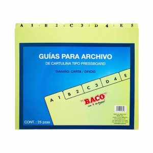 Guias alfanumericas