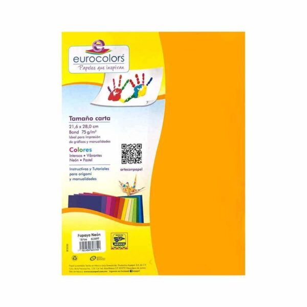 Papel carta de colores Eurocolors