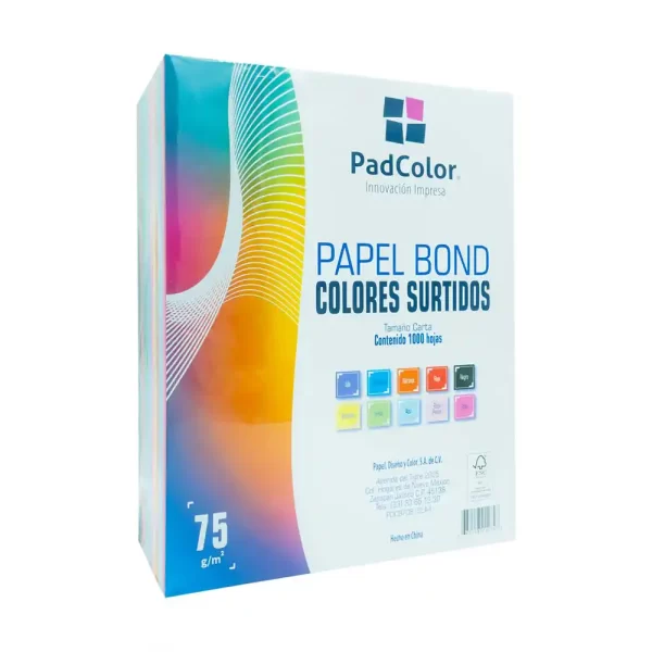 papel bond colores surtidos