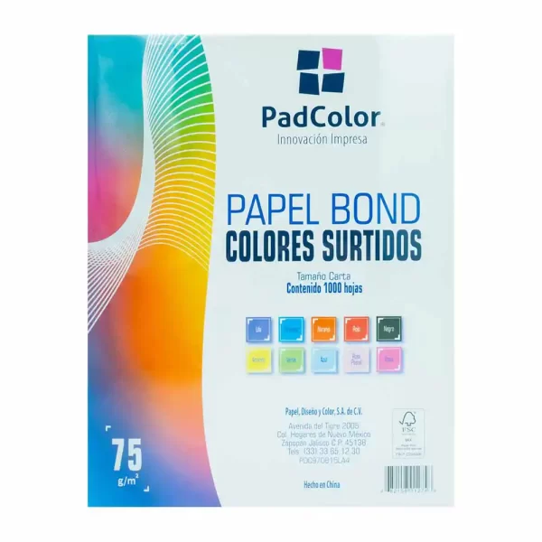 papel bond colores surtidos